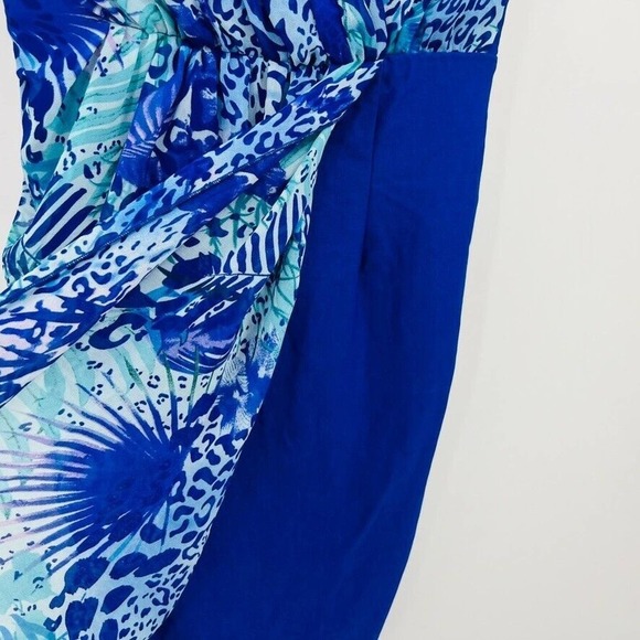 Only Edge Collection Womens M Solo Party Dress Glam Blue - Picture 3 of 9